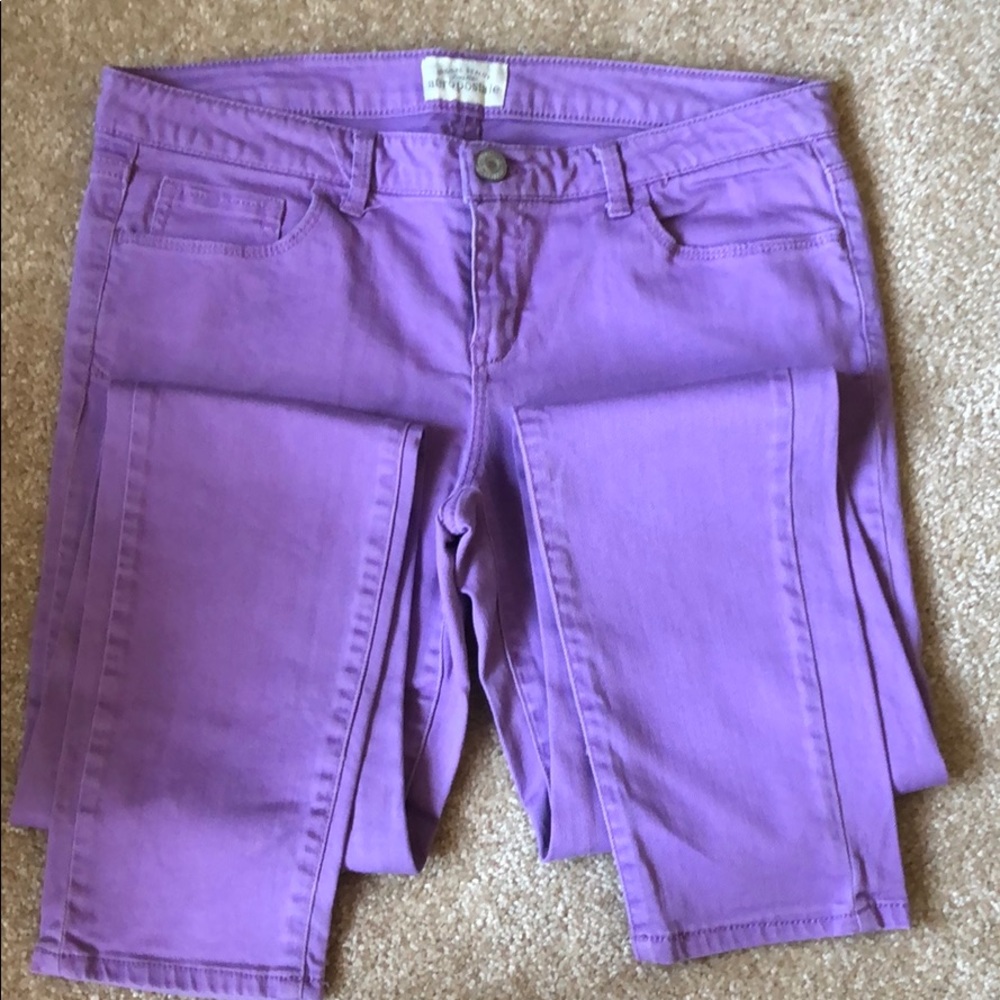 Purple Skinny Jeans